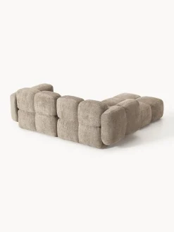 Westwing Collection Sofá modular de borreguillo bouclé con reposapiés Tayla (3 plazas)^ Sofás Rinconeras|Sofás