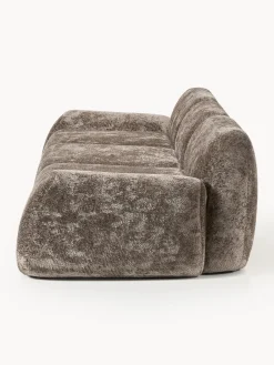 Westwing Collection Sofá modular de borreguillo bouclé Wolke (4 plazas)
