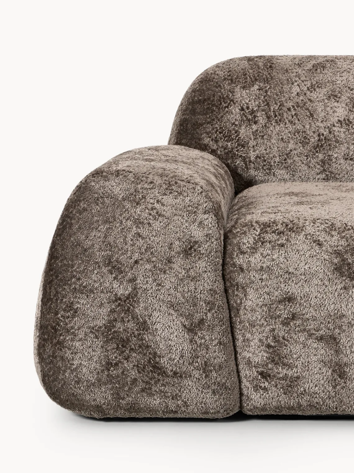 Westwing Collection Sofá modular de borreguillo bouclé Wolke (4 plazas)