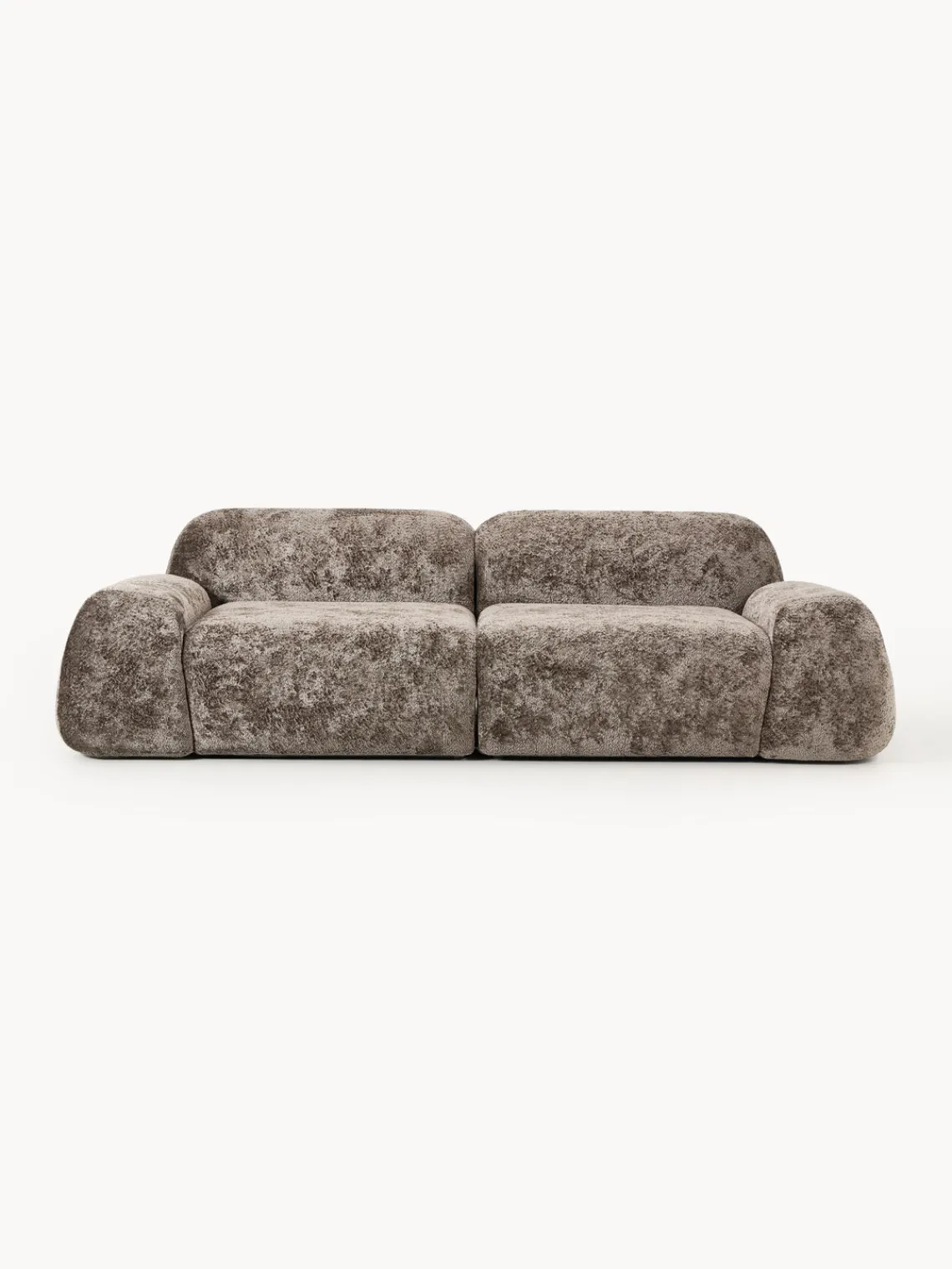 Westwing Collection Sofá modular de borreguillo bouclé Wolke (3 plazas)