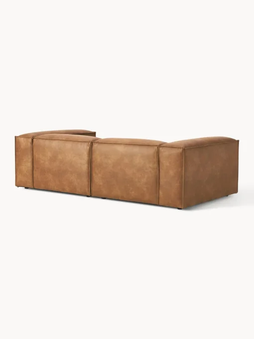 Westwing Collection Sofá modular de cuero reciclado Lennon (3 plazas)