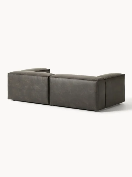 Westwing Collection Sofá modular de cuero reciclado Lennon (3 plazas)