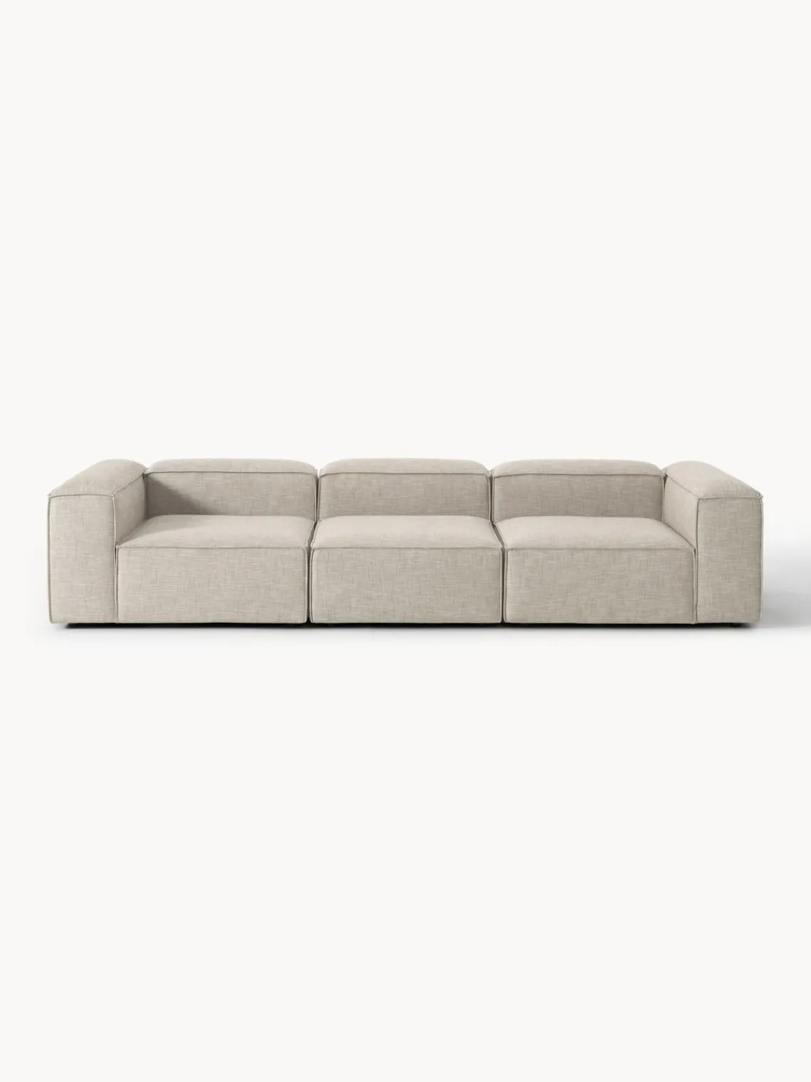 Westwing Collection Sofá modular de mezcla de lino Lennon (4 plazas)^ Sofás 4 Plazas