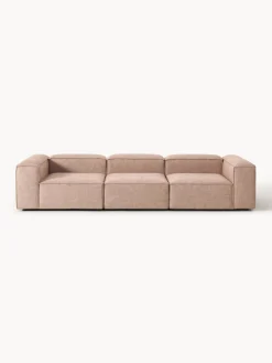 Westwing Collection Sofá modular de mezcla de lino Lennon (4 plazas)