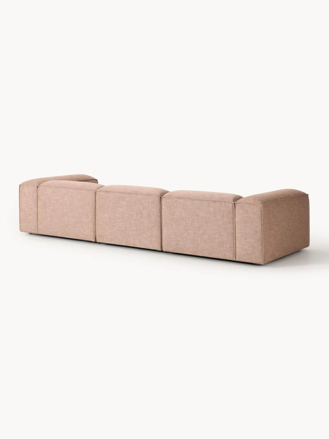 Westwing Collection Sofá modular de mezcla de lino Lennon (4 plazas)