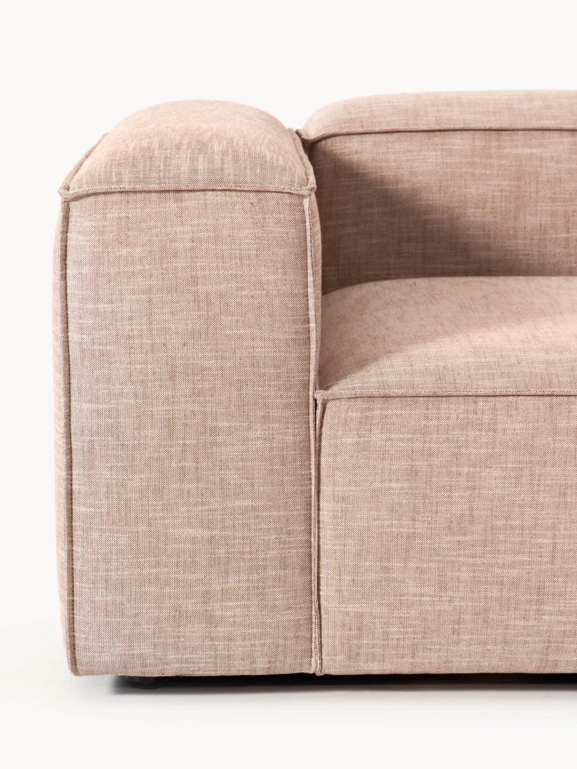 Westwing Collection Sofá modular de mezcla de lino Lennon (4 plazas)