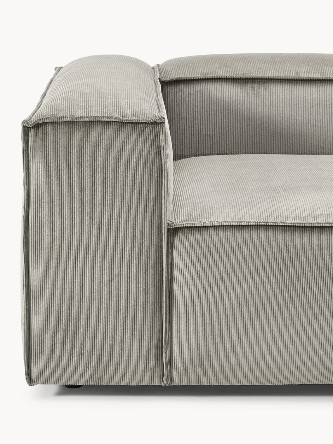 Westwing Collection Sofá modular de pana Lennon (3 plazas)