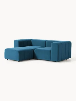 Westwing Collection Sofá modular de terciopelo con reposapiés Lena (3 plazas)^ Sofás Rinconeras|Sofás
