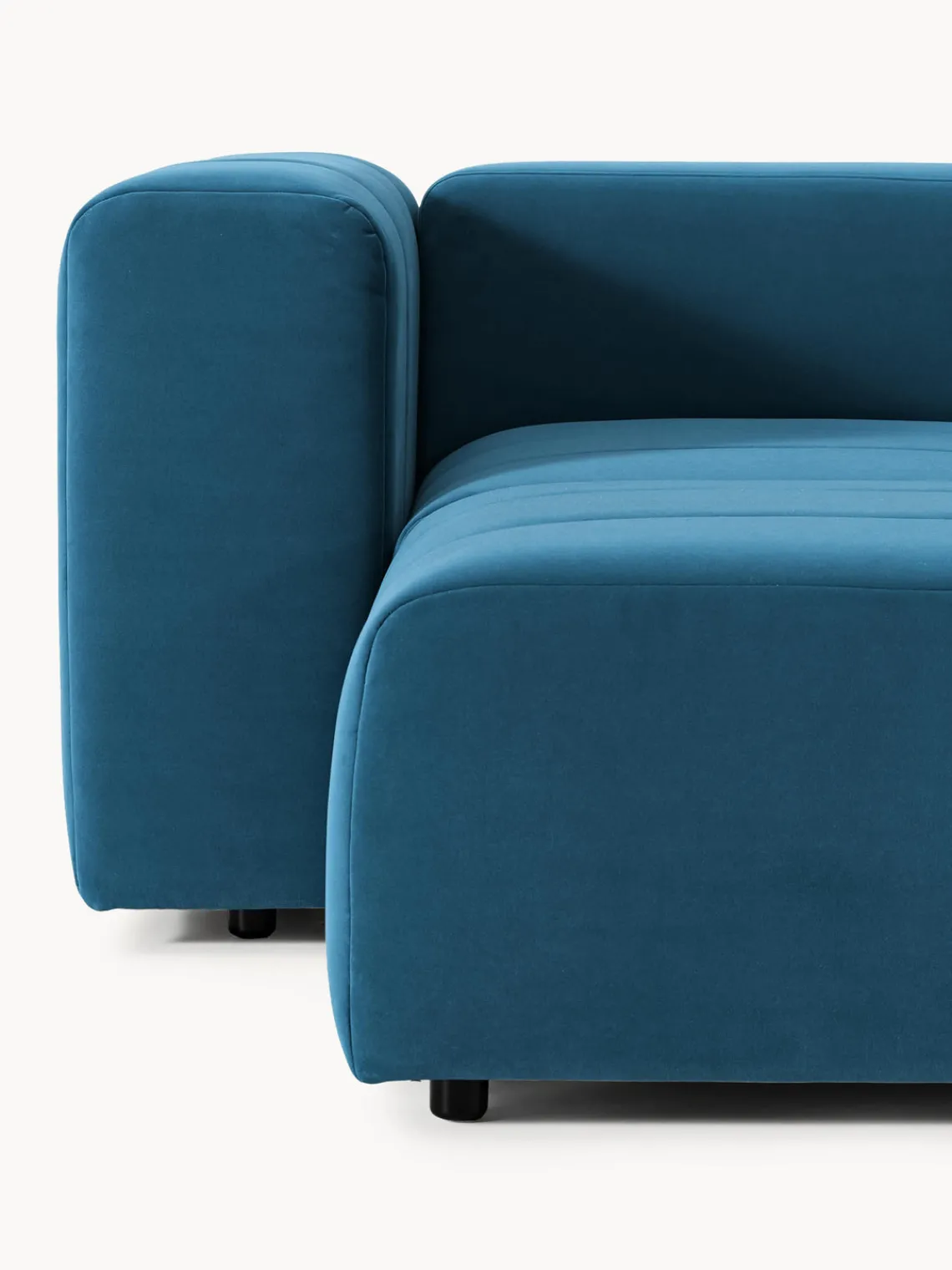 Westwing Collection Sofá modular de terciopelo con reposapiés Lena (3 plazas)^ Sofás Rinconeras|Sofás