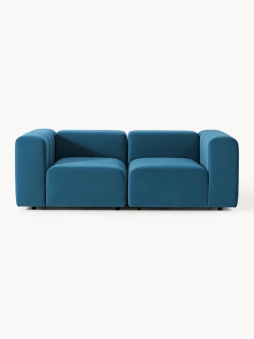 Westwing Collection Sofá modular de terciopelo Lena (3 plazas)