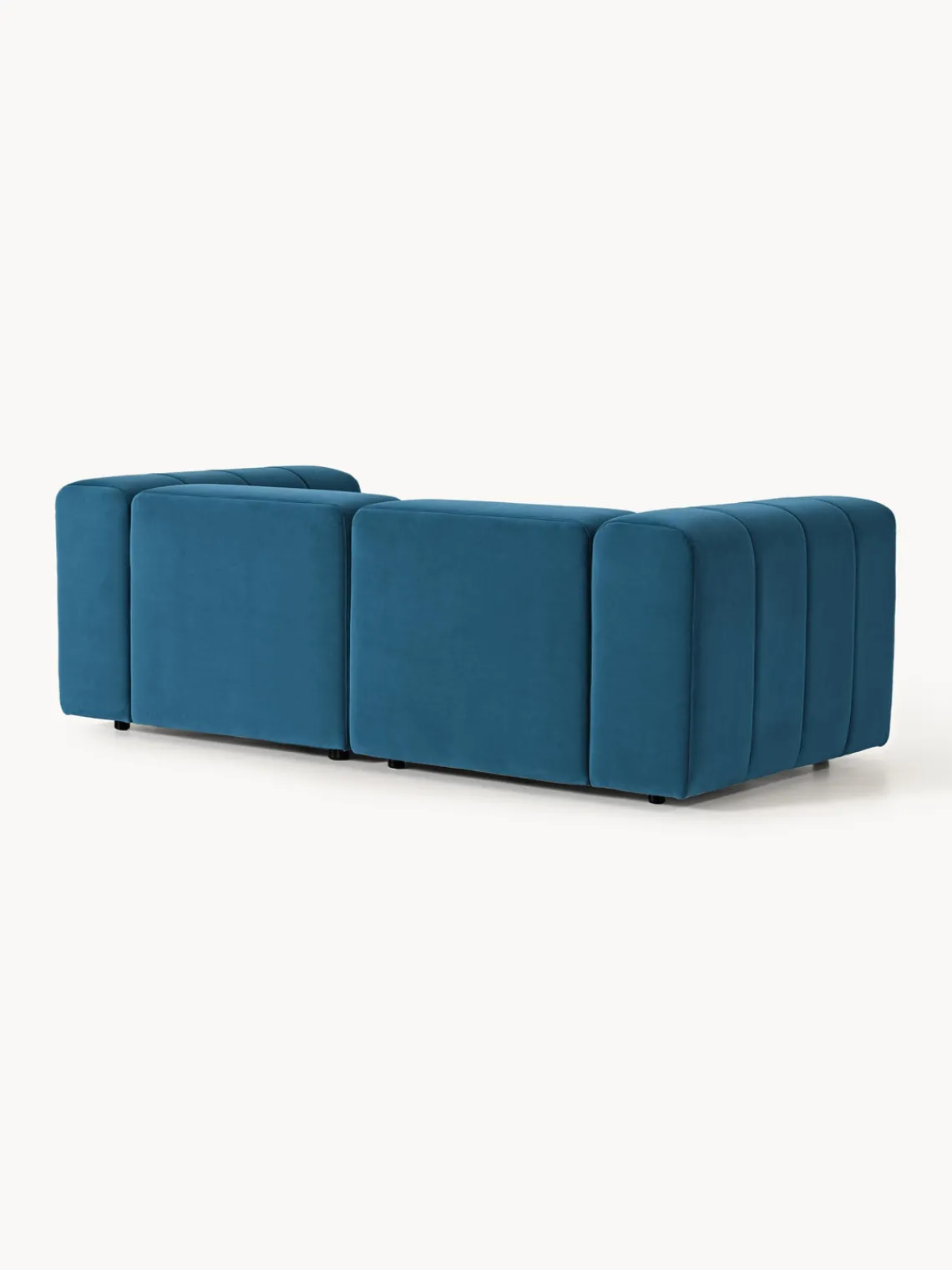 Westwing Collection Sofá modular de terciopelo Lena (3 plazas)