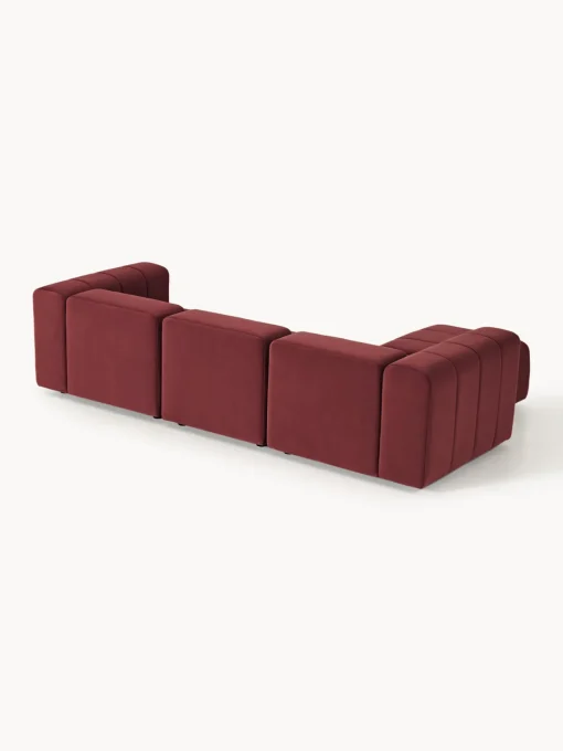 Westwing Collection Sofá modular de terciopelo con reposapiés Lena (4 plazas)^ Sofás Rinconeras|Sofás