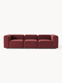 Westwing Collection Sofá modular de terciopelo con reposapiés Lena (3 plazas)^ Sofás 3 Plazas|Sofás