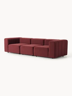 Westwing Collection Sofá modular de terciopelo con reposapiés Lena (3 plazas)^ Sofás 3 Plazas|Sofás