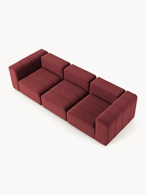 Westwing Collection Sofá modular de terciopelo con reposapiés Lena (3 plazas)^ Sofás 3 Plazas|Sofás