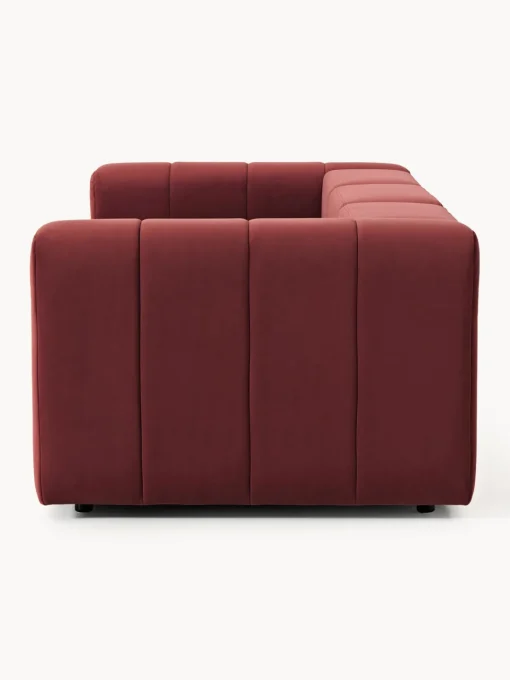 Westwing Collection Sofá modular de terciopelo con reposapiés Lena (3 plazas)^ Sofás 3 Plazas|Sofás