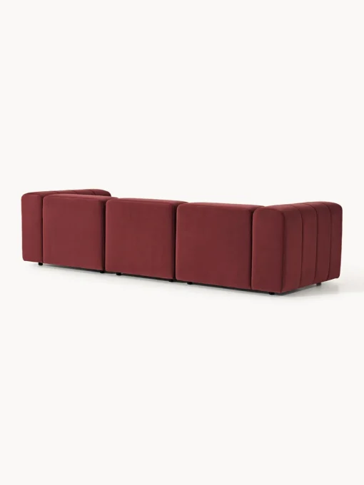 Westwing Collection Sofá modular de terciopelo con reposapiés Lena (3 plazas)^ Sofás 3 Plazas|Sofás