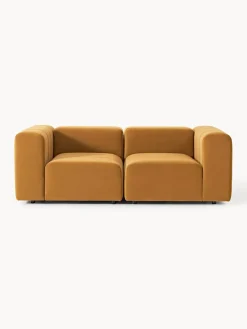 Westwing Collection Sofá modular de terciopelo Lena (3 plazas)