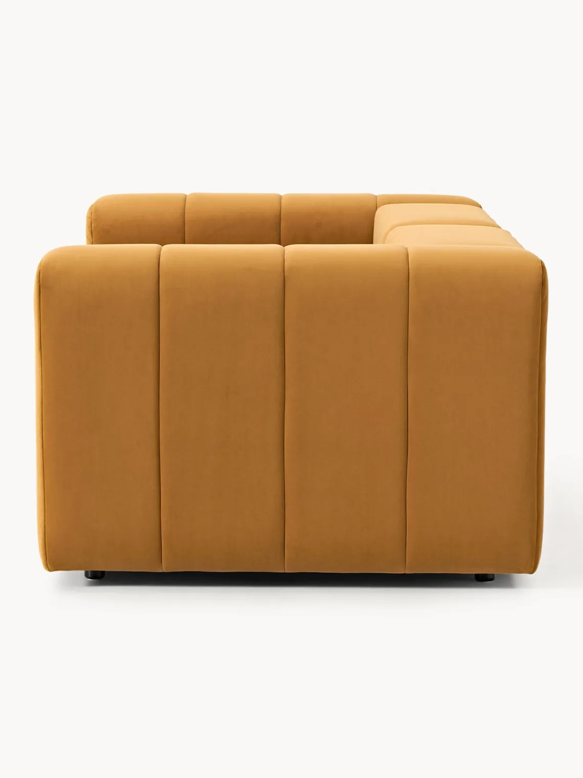 Westwing Collection Sofá modular de terciopelo Lena (3 plazas)