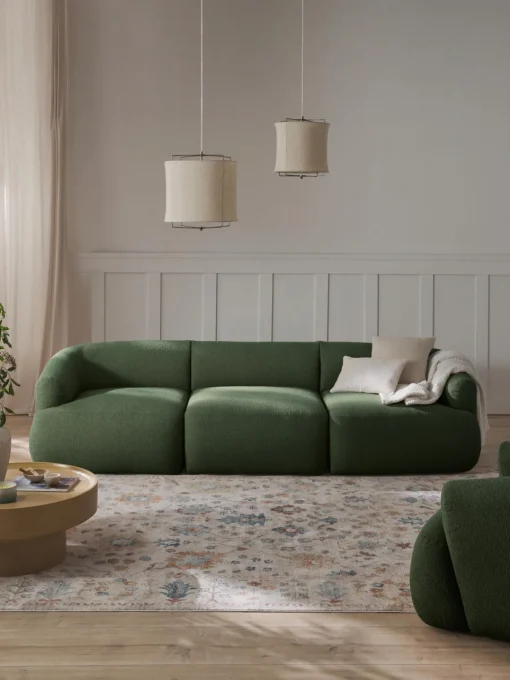 Westwing Collection Sofá modular en tejido bouclé Sofia (3 plazas)
