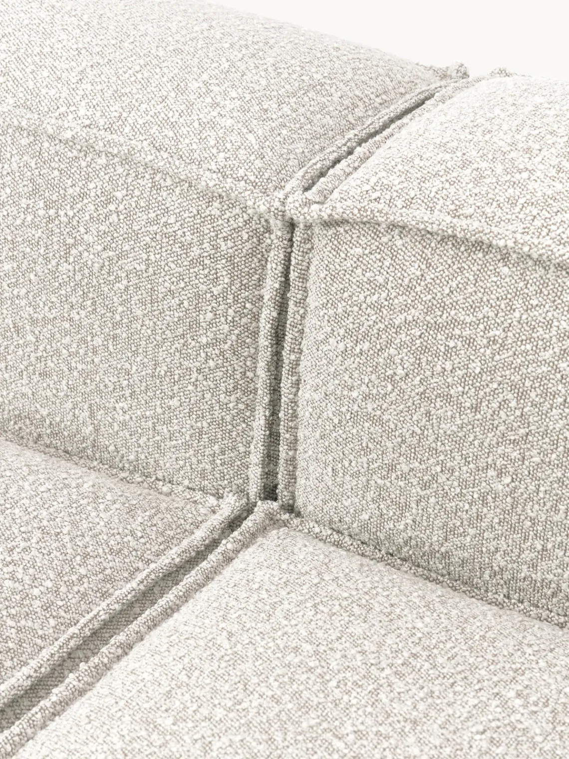 Westwing Collection Sofá modular en tejido bouclé Lennon (3 plazas)