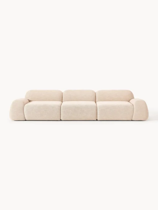 Westwing Collection Sofá modular en tejido bouclé Wolke (4 plazas)