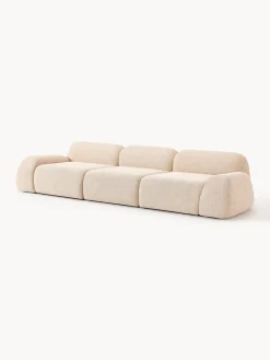 Westwing Collection Sofá modular en tejido bouclé Wolke (4 plazas)