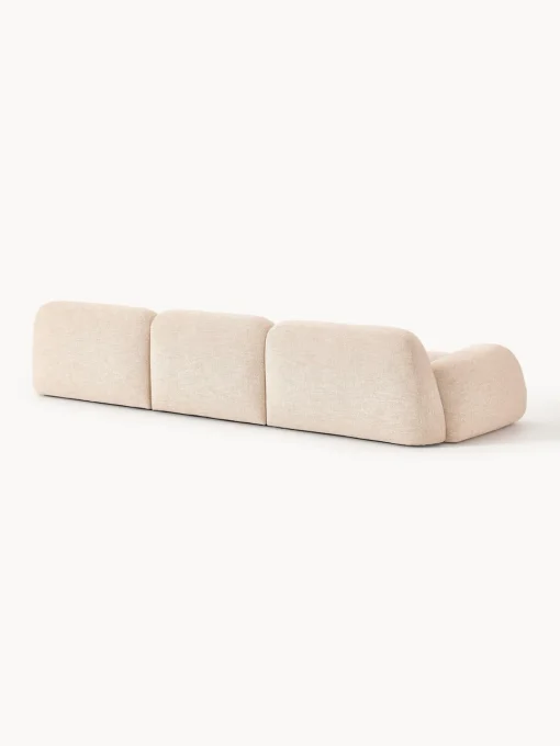 Westwing Collection Sofá modular en tejido bouclé Wolke (4 plazas)
