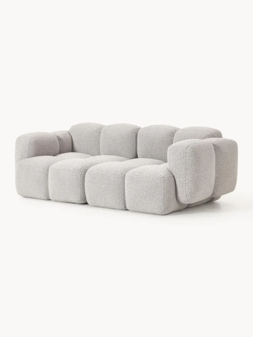 Westwing Collection Sofá modular en tejido bouclé Tayla (3 plazas)