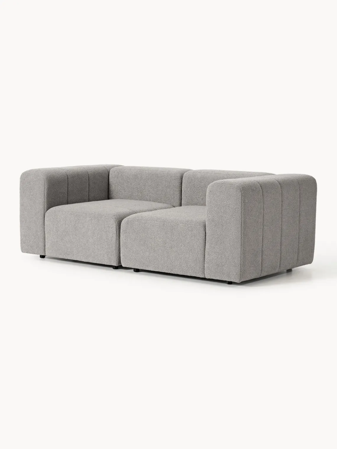 Westwing Collection Sofá modular en tejido bouclé Lena (3 plazas)