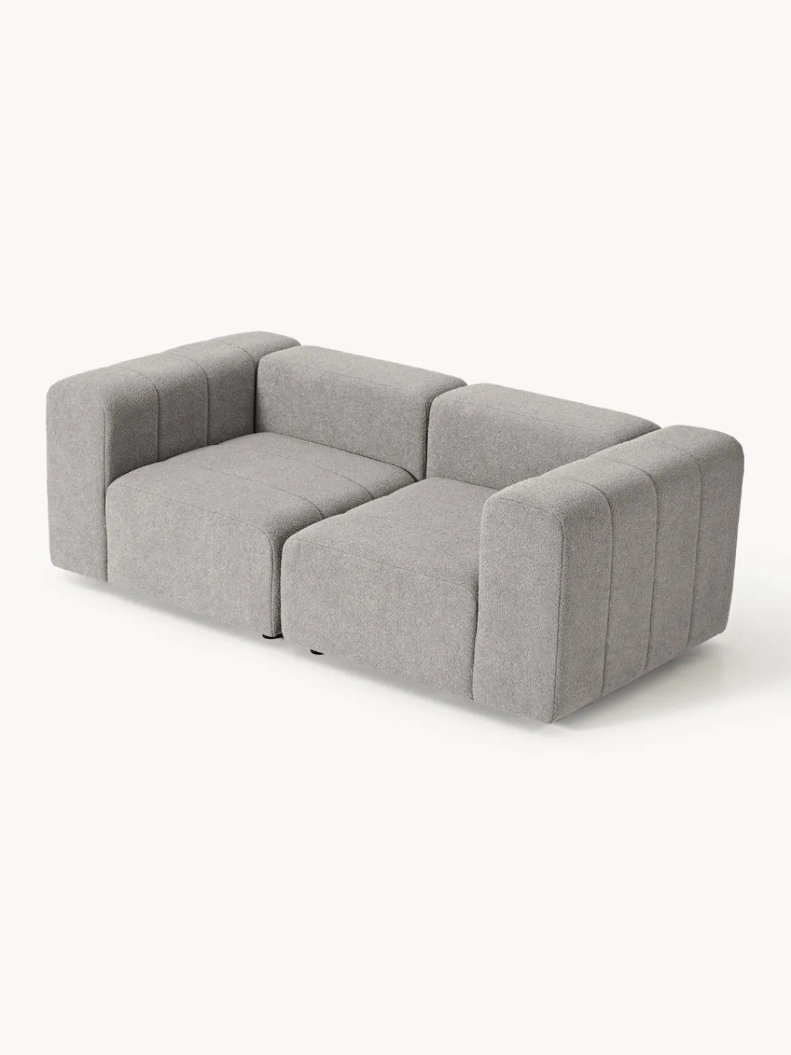 Westwing Collection Sofá modular en tejido bouclé Lena (3 plazas)