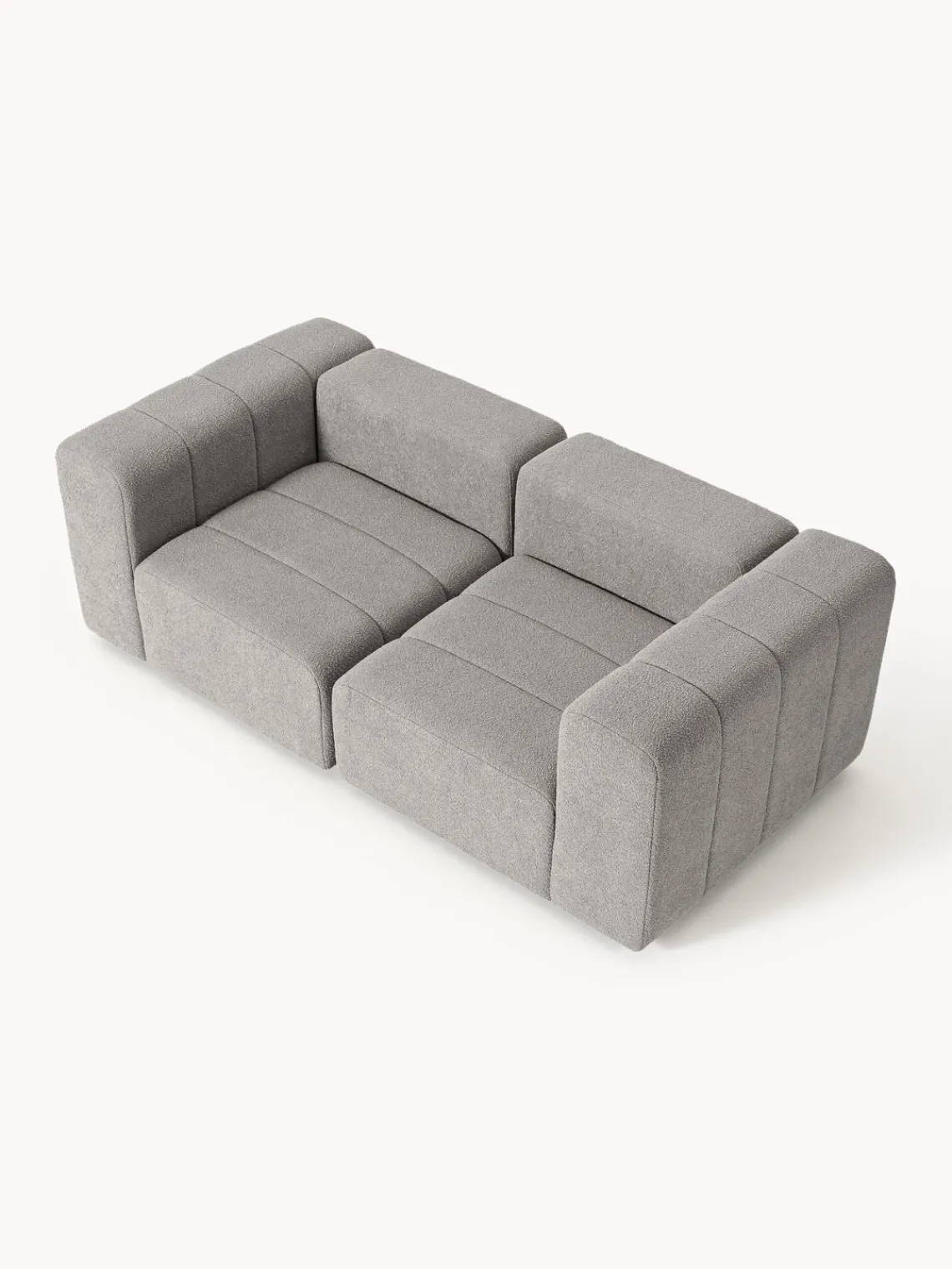 Westwing Collection Sofá modular en tejido bouclé Lena (3 plazas)