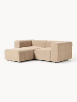 Westwing Collection Sofá modular en tejido bouclé con reposapiés izquierdo/derecho Lena (3 plazas)^ Sofás Rinconeras|Sofás