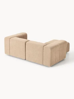 Westwing Collection Sofá modular en tejido bouclé con reposapiés izquierdo/derecho Lena (3 plazas)^ Sofás Rinconeras|Sofás