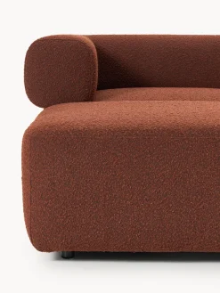 Westwing Collection Sofá modular en tejido bouclé Anton (4 plazas), con reposapiés (izquierda/derecha)