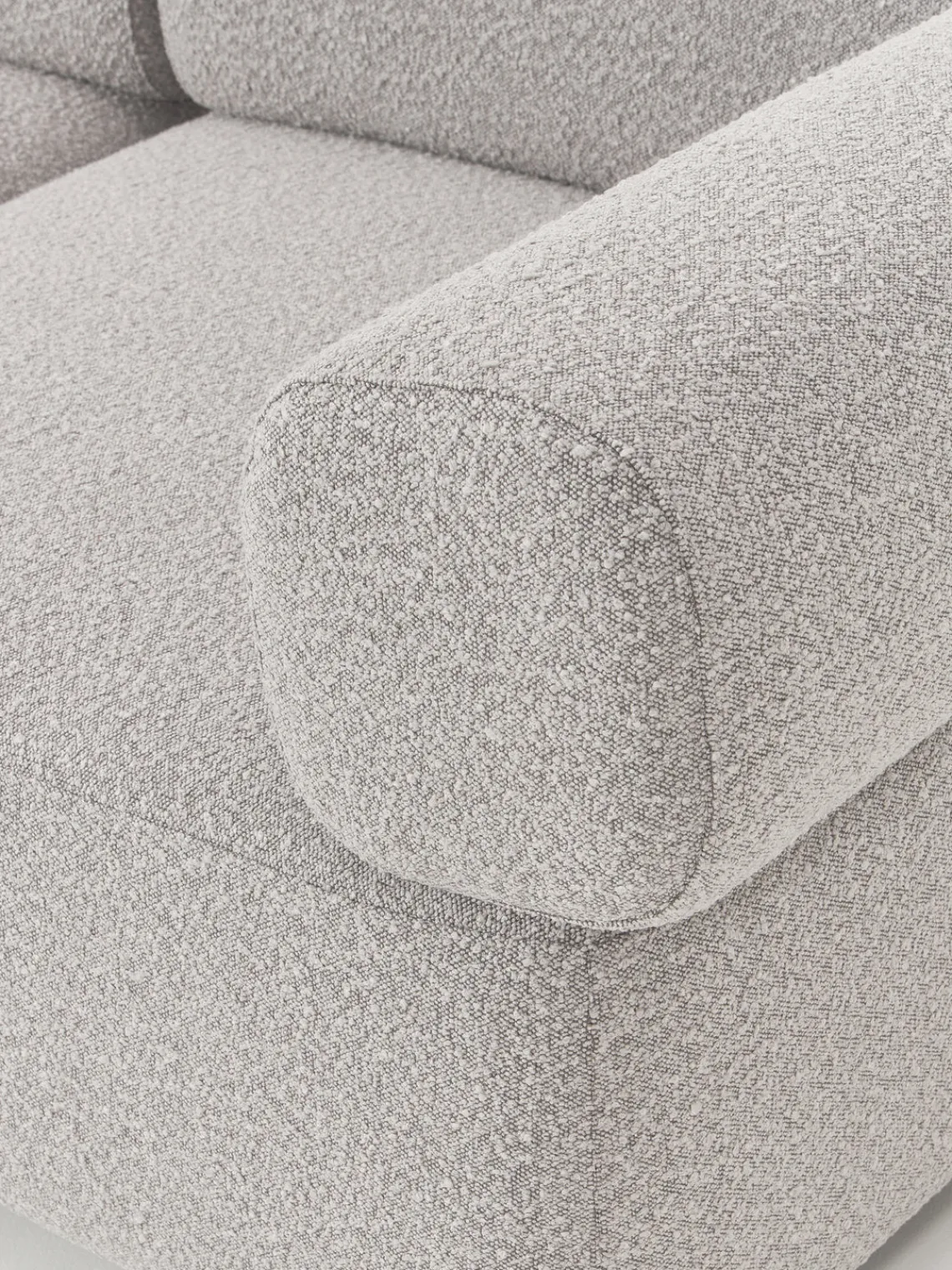 Westwing Collection Sofá modular en tejido bouclé Anton (4 plazas)