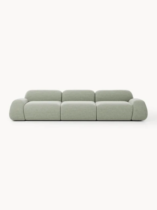 Westwing Collection Sofá modular en tejido bouclé Wolke (4 plazas)