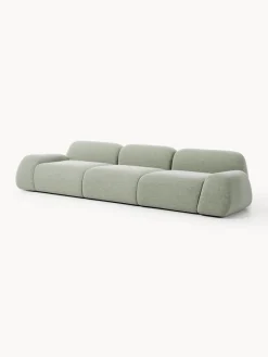 Westwing Collection Sofá modular en tejido bouclé Wolke (4 plazas)