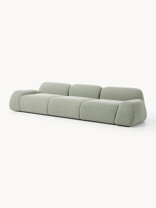 Westwing Collection Sofá modular en tejido bouclé Wolke (4 plazas)