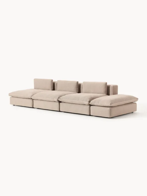 Westwing Collection Sofá modular grande con reposapiés Felix (3 plazas)^ Sofás 4 Plazas