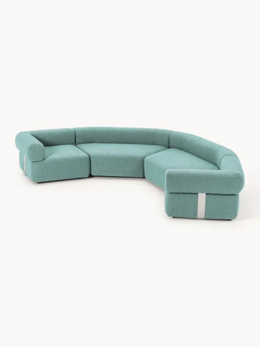 Westwing Collection Sofá modular grande en tejido bouclé Anton