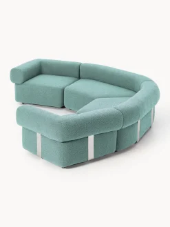 Westwing Collection Sofá modular grande en tejido bouclé Anton