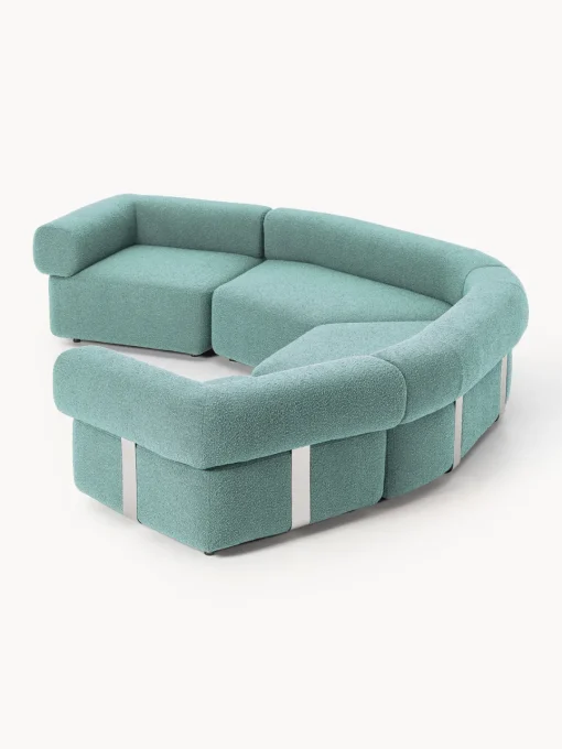 Westwing Collection Sofá modular grande en tejido bouclé Anton