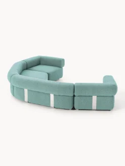 Westwing Collection Sofá modular grande en tejido bouclé Anton