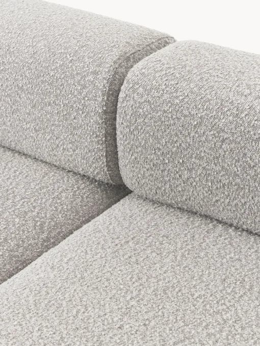 Westwing Collection Sofá modular grande en tejido bouclé con reposapiés Anton (izquierda/derecha)