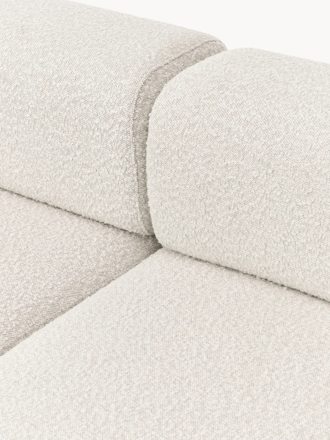 Westwing Collection Sofá modular grande en tejido bouclé con reposapiés Anton (izquierda/derecha)^ Sofás 4 Plazas
