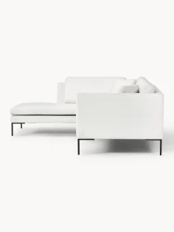 Westwing Collection Sofá rinconera con patas de metal Emma