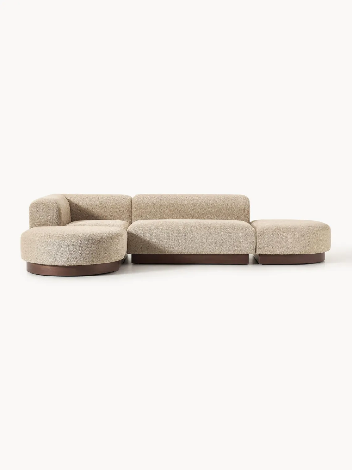 Westwing Collection Sofá rinconera de borreguillo bouclé Natalie^ Sofás Rinconeras|Sofás