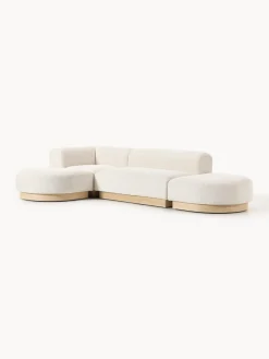 Westwing Collection Sofá rinconera de borreguillo bouclé Natalie^ Sofás Rinconeras|Sofás