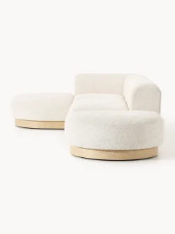 Westwing Collection Sofá rinconera de borreguillo bouclé Natalie^ Sofás Rinconeras|Sofás